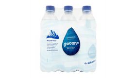 Water koolzuurvrij blauw 6x 0.5 liter Gwoon (B)