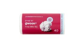 Pedaalemmerzak 25 liter Gwoon Per rol 50 stuks