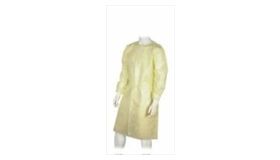 Abena Isolatieschort met PE en tricot manchet geel XL