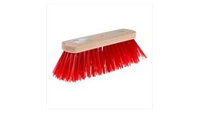 Straatbezem Rood Hout 30cm
