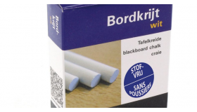 Stofvrij krijt wit - doos van 12 stuks