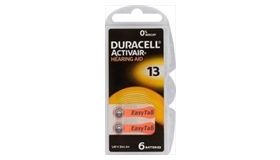 Duracell hoorapparaat batterij 13 ORANJE  (pakje 6 st)