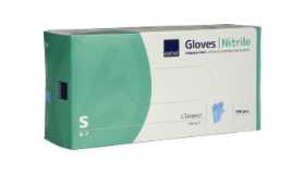 Handschoenen Soft Nitril-poedervrij blauw  S (150st)