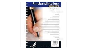 Kangaro ringbandvulling 17 perforaties A5 gelijnd 150 vellen
