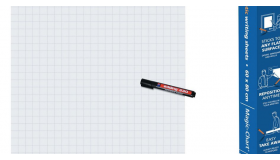 Legamaster Magic Chart whiteboard op rol, 60 x 80 cm, geruit