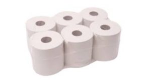 Midi poetspapier recycle tissue 1-laags 20cm 270 mtr 6 rol