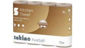 Keukenrol Satino puresoft 3 laags 4x64 vel naturel