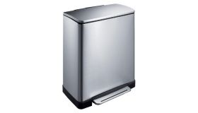 Afvalbak EKO E-Cube pedaalemmer 50liter RVS