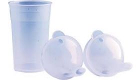 Tuit Beker transparant incl.2 tuitdeksels