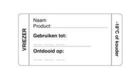 Label - vriezer - 70x35mm -rol 250 stuks