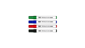 DULA Whiteboardstift set 4 kleuren - 1 - 1.5 mm rond