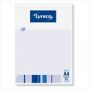 Lyreco schrijfblok A4 geruit 5x5mm bovenaan gelijmd 80 velle