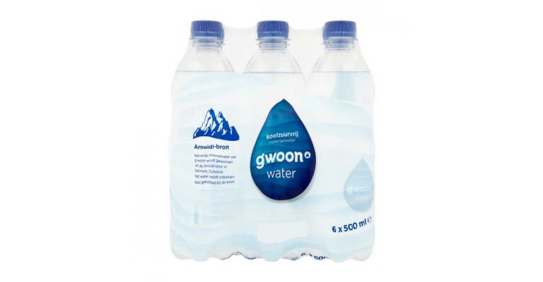 Water koolzuurvrij blauw 6x 0.5 liter Gwoon (B)