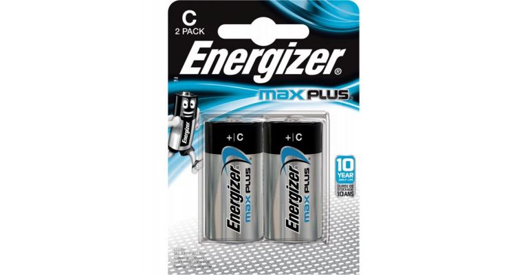 Energizer Max Plus C alkaline batterij, per 2 batterijen