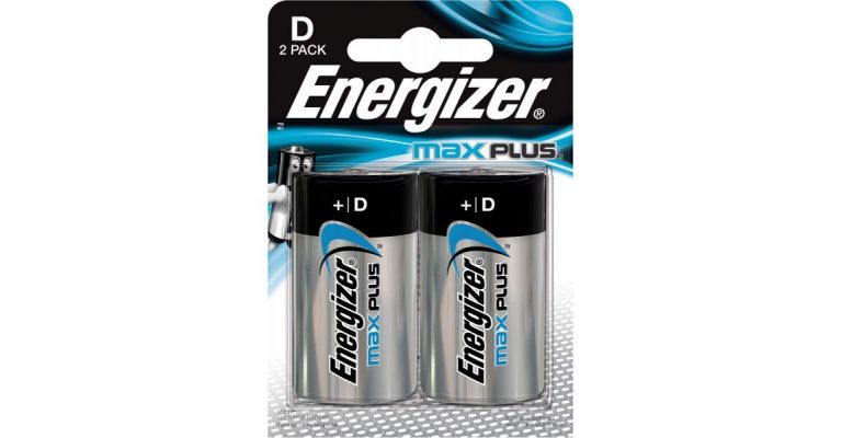 Energizer Max Plus D alkaline batterij, per 2 batterijen