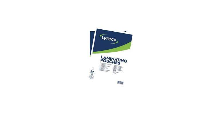 Lyreco lamineerhoezen voor warmlaminatie A4 250 micron glanz