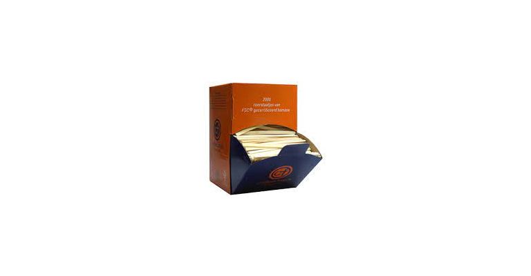 bamboe roerstaafjes per doos (2000 st.)