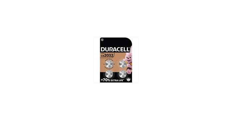 Duracell CR2032 knoopcel lithium, per 4