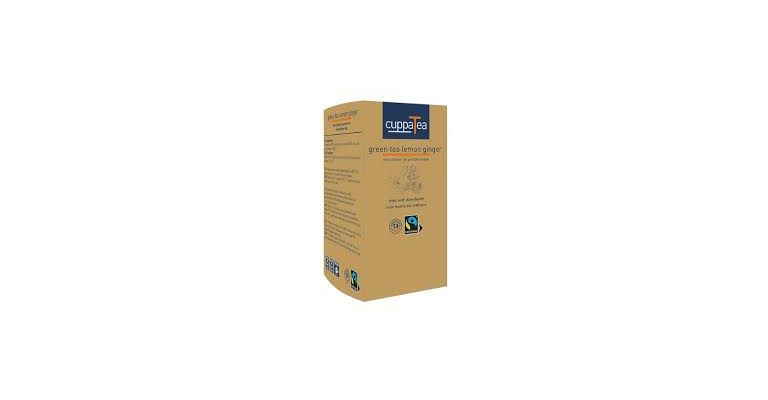cuppaTea Green Tea Lemon Ginger (25 zk.)