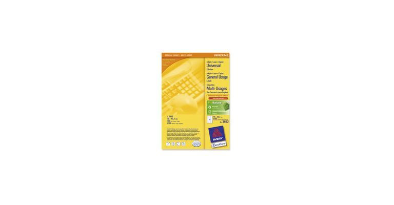 Etiketten Avery 70x42,3