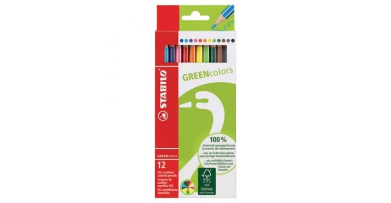 Stabilo Kleurpotloden Greencolour assorti - doos van 12