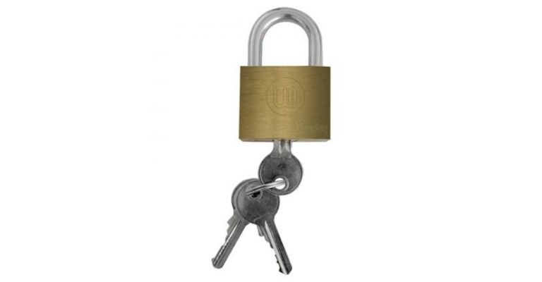 Hangslot 40mm met 3 sleutels