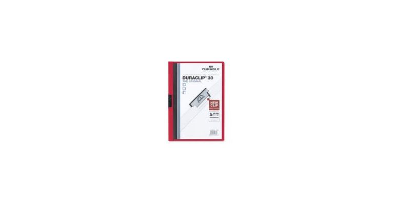 Lyreco klemmappen A4 PP 30 vel rood - pak van 5 zolang de vo