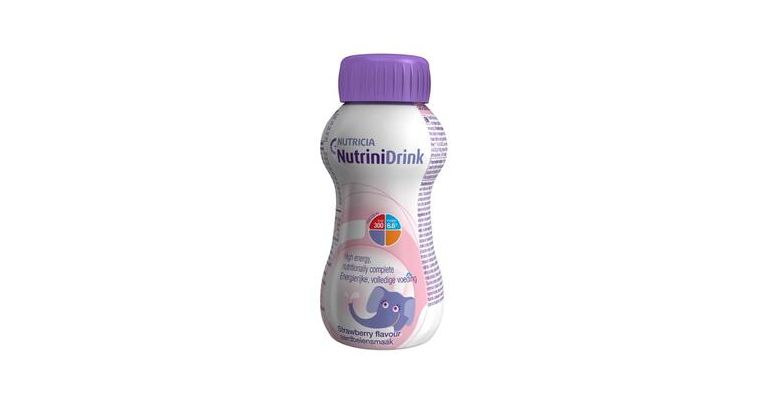 Nutrinidrink Multi Fibre aardbei kind 200ml (41203)
