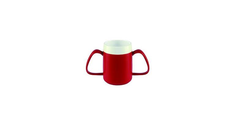 Ornamin beker rood 2 handvaten