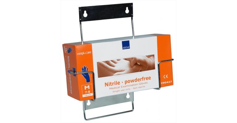 Abena universeel RVS wandhouder t.b.v. 1 dispenserdoos(B)