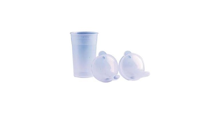 Tuit Beker transparant incl.2 tuitdeksels