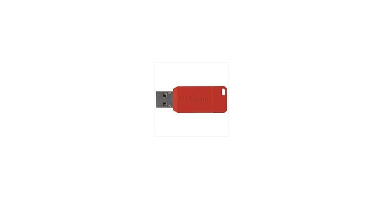 USB-stick 16 GB rood Verbatim Pinstripe 2.0