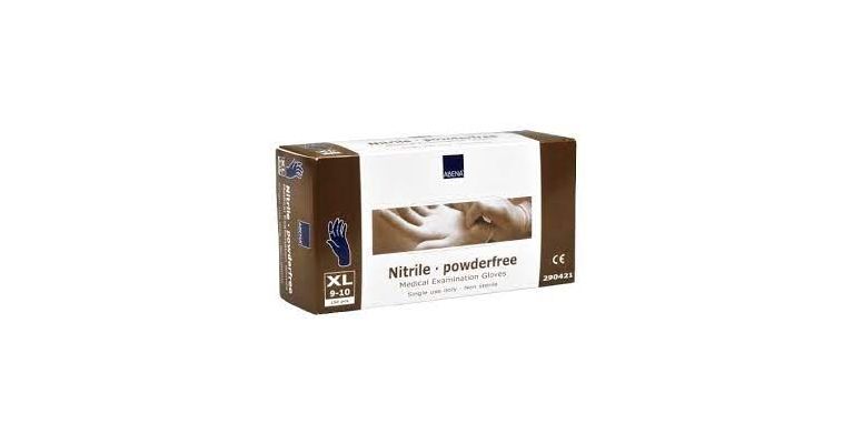 Handschoenen Soft Nitril-poedervrij blauw XL (150 stuks)