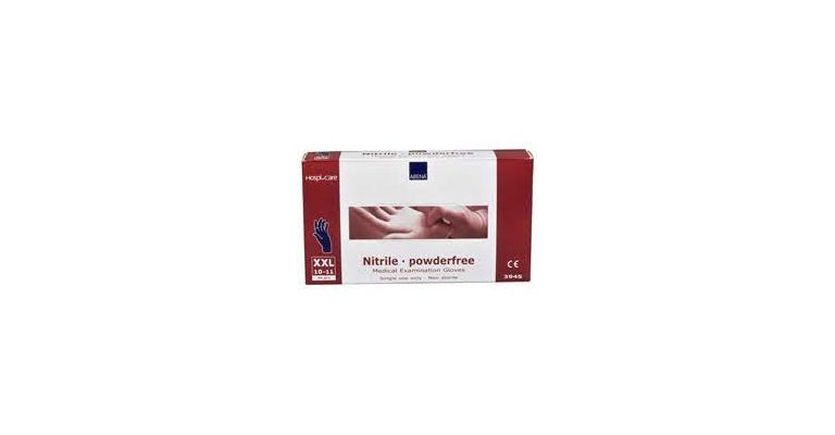 Excellent handschoen nitril pdr.-vrij blauw XXL